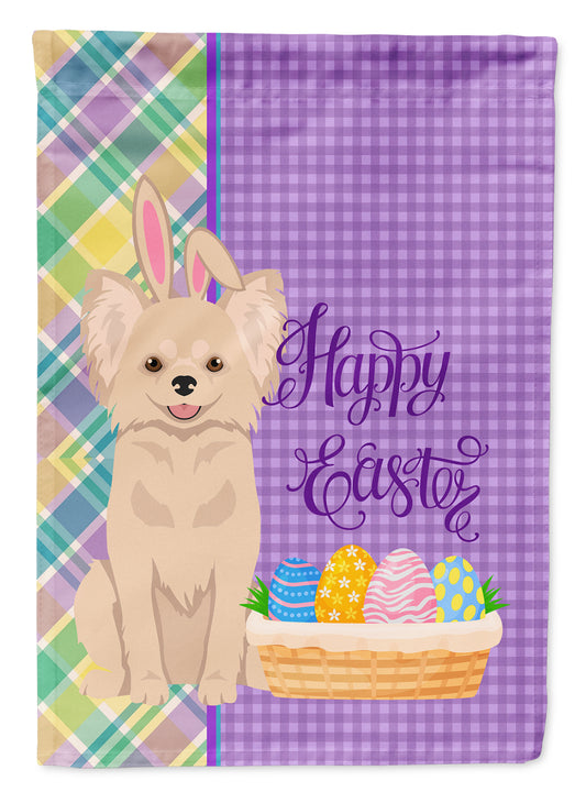 Buy this Longhaired Cream Chihuahua Easter Garden Flag