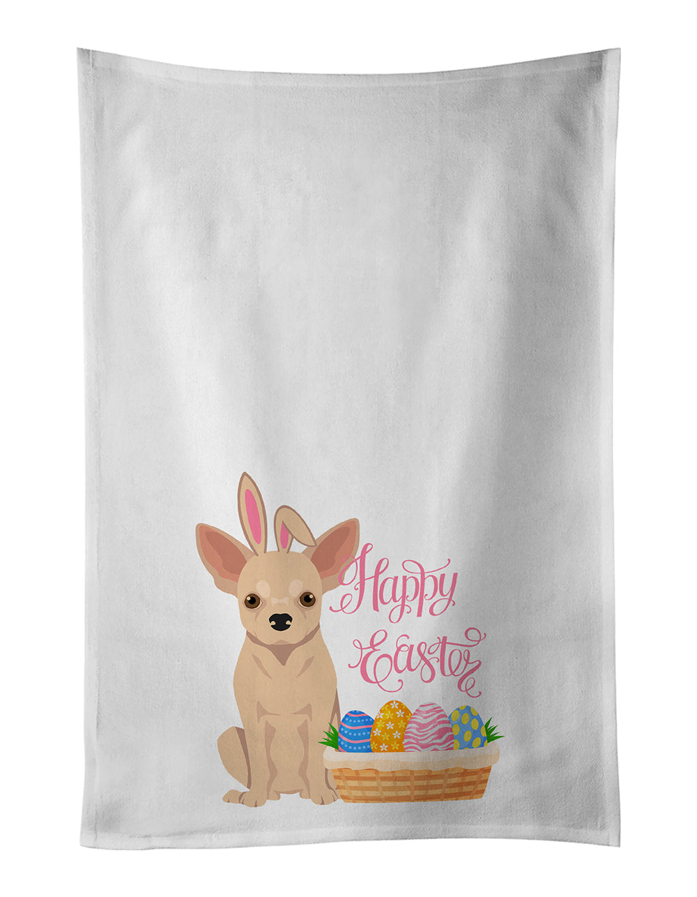 Buy this Fawn Chihuahua Easter Kitchen Towel Set of 2