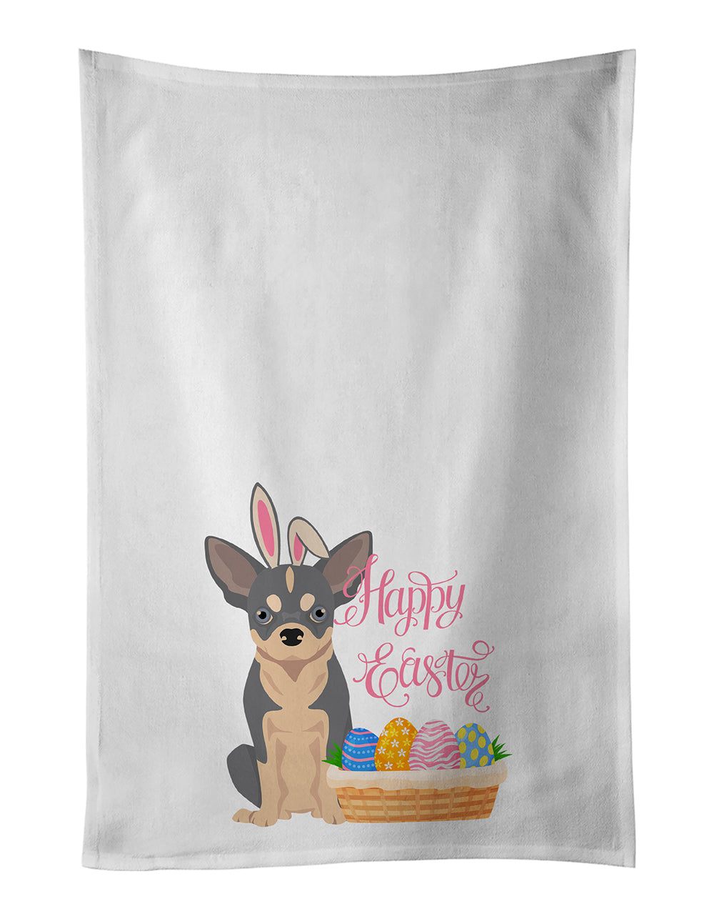 Buy this Blue and White Chihuahua Easter Kitchen Towel Set of 2