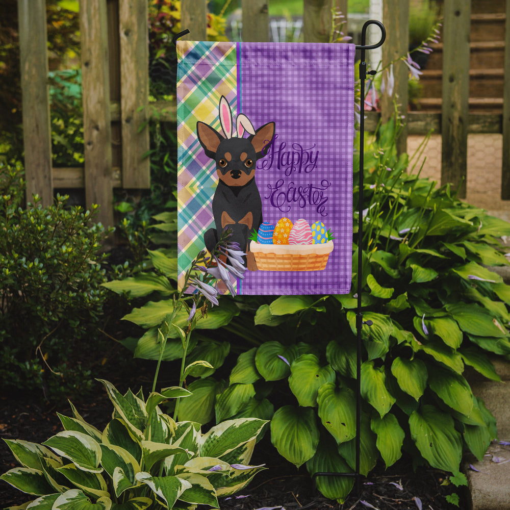 Black and Tan Chihuahua Easter Garden Flag