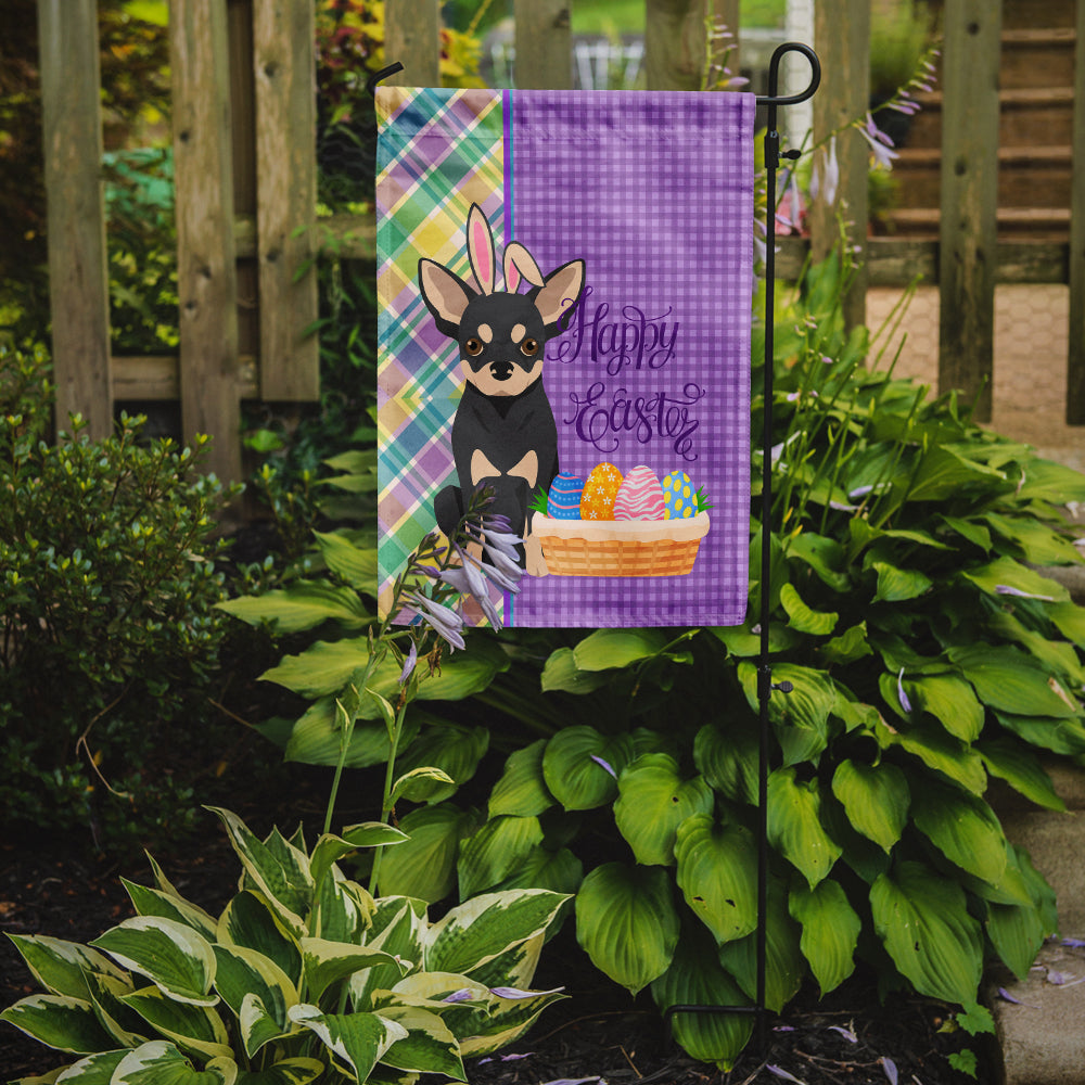 Black and Cream Chihuahua Easter Garden Flag