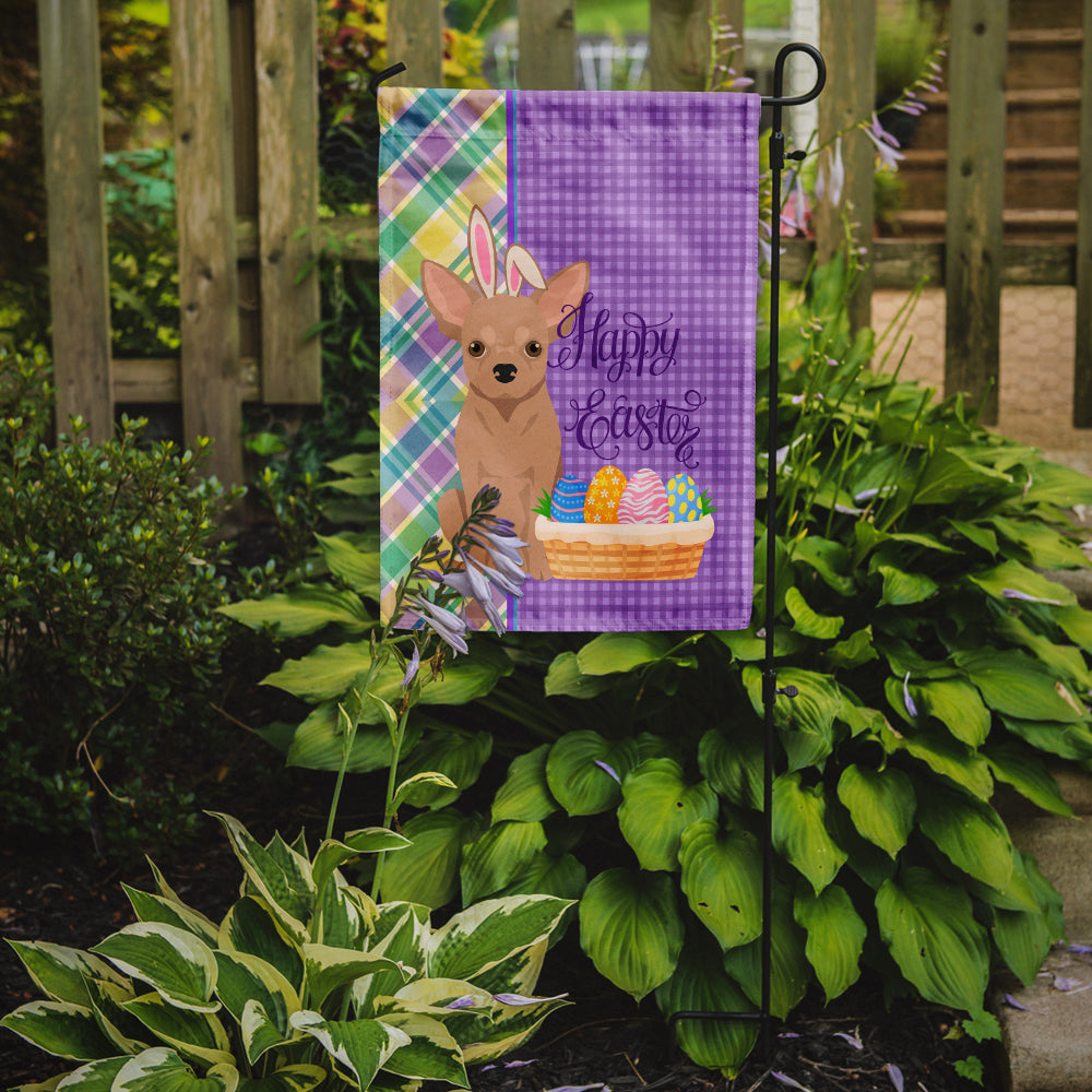 Cream Chihuahua Easter Garden Flag