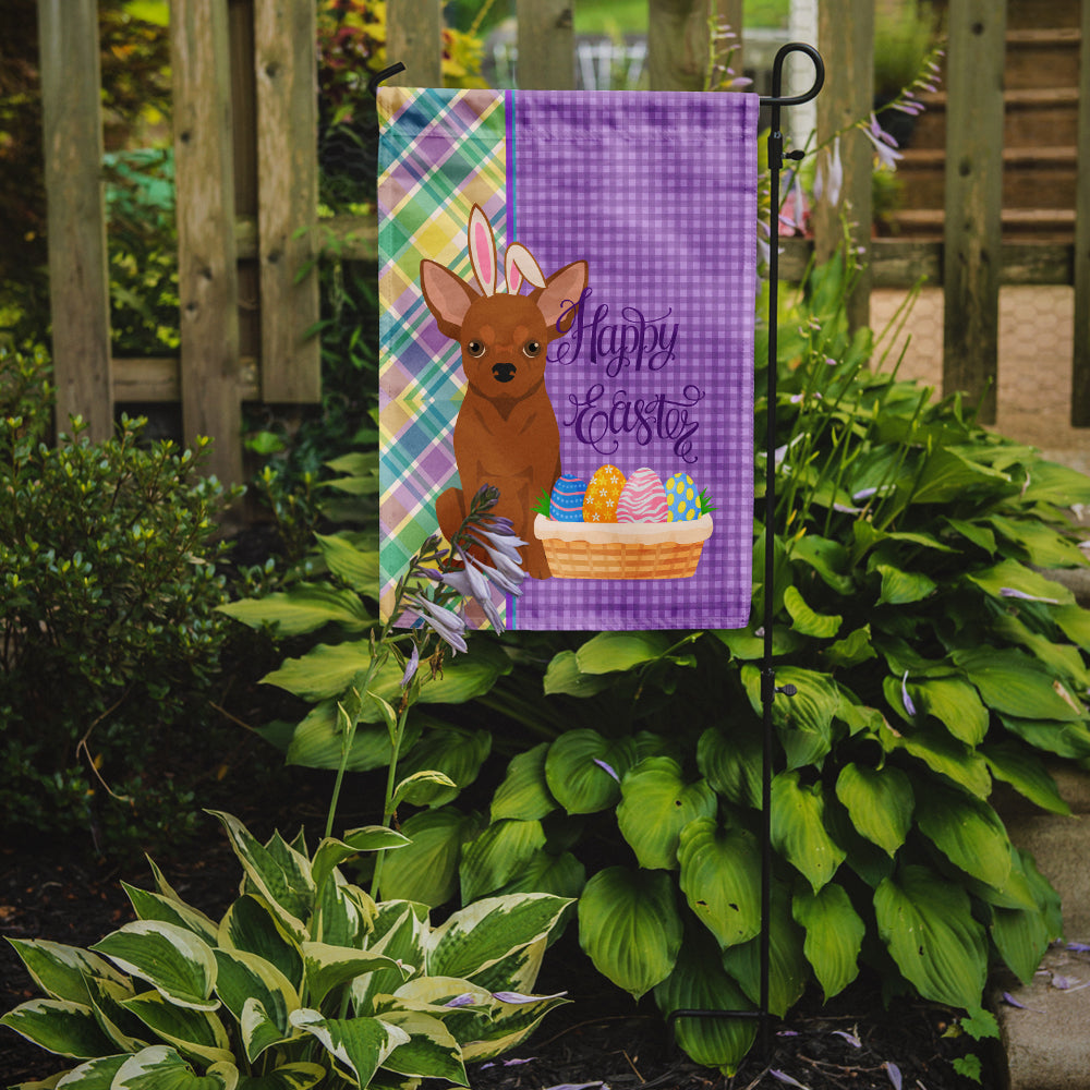 Red Chihuahua Easter Garden Flag