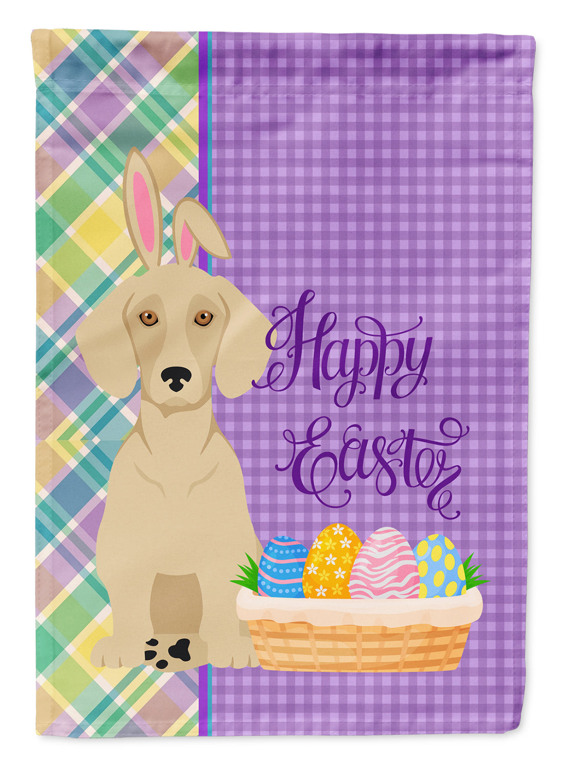 Buy this Cream Dachshund Easter Garden Flag