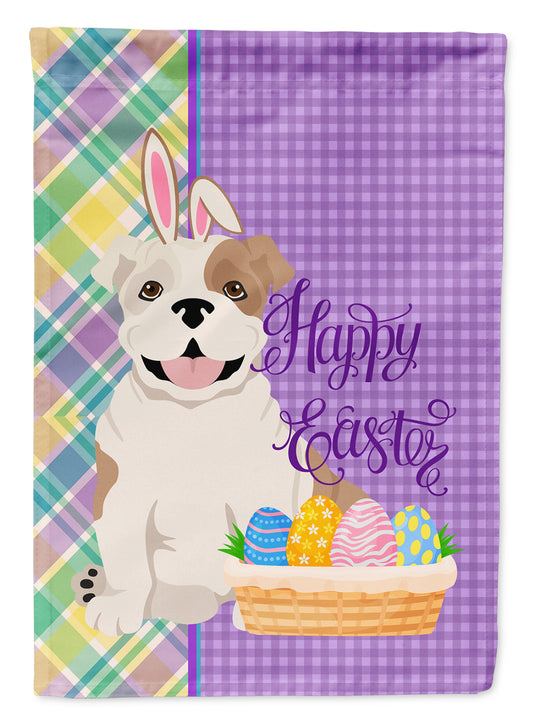 Buy this Piebald English Bulldog Easter Garden Flag