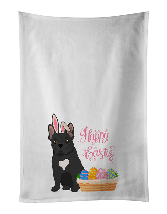 Buy this Black French Bulldog Easter Kitchen Towel Set of 2