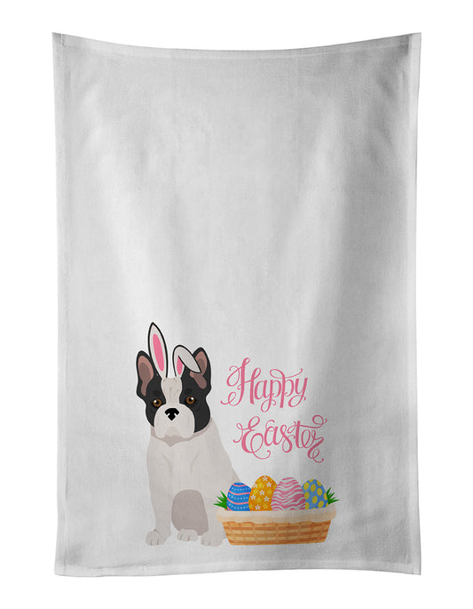 Buy this Black and White French Bulldog Easter Kitchen Towel Set of 2