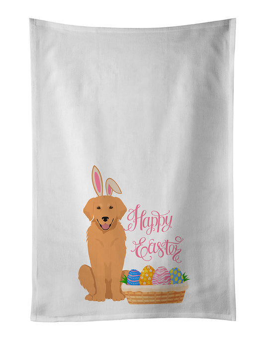 Buy this Gold Golden Retriever Easter Kitchen Towel Set of 2