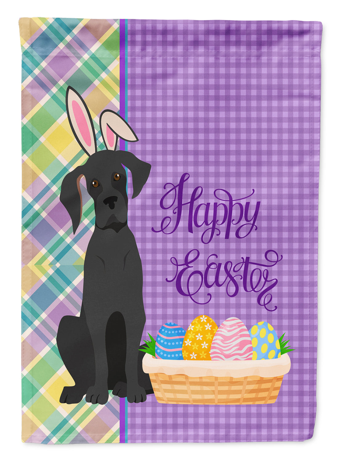 Buy this Black Great Dane Easter Garden Flag