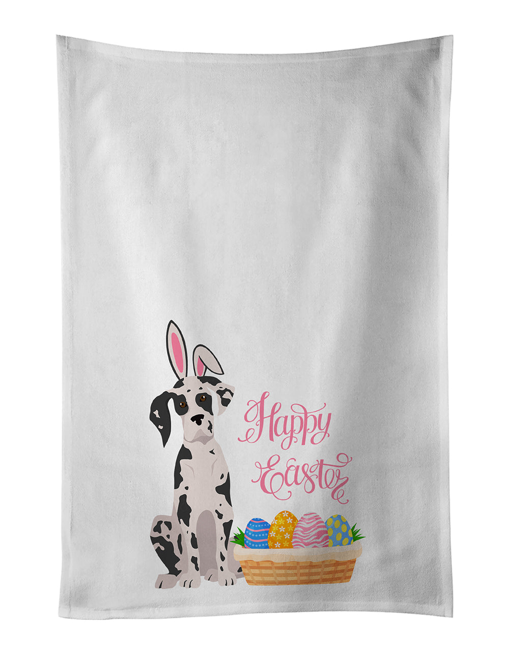 Buy this Harlequin Great Dane Easter Kitchen Towel Set of 2