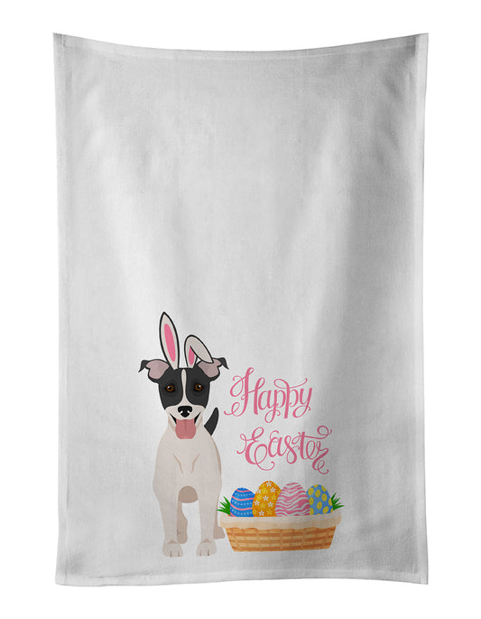 Buy this Black White Smooth Jack Russell Terrier Easter Kitchen Towel Set of 2