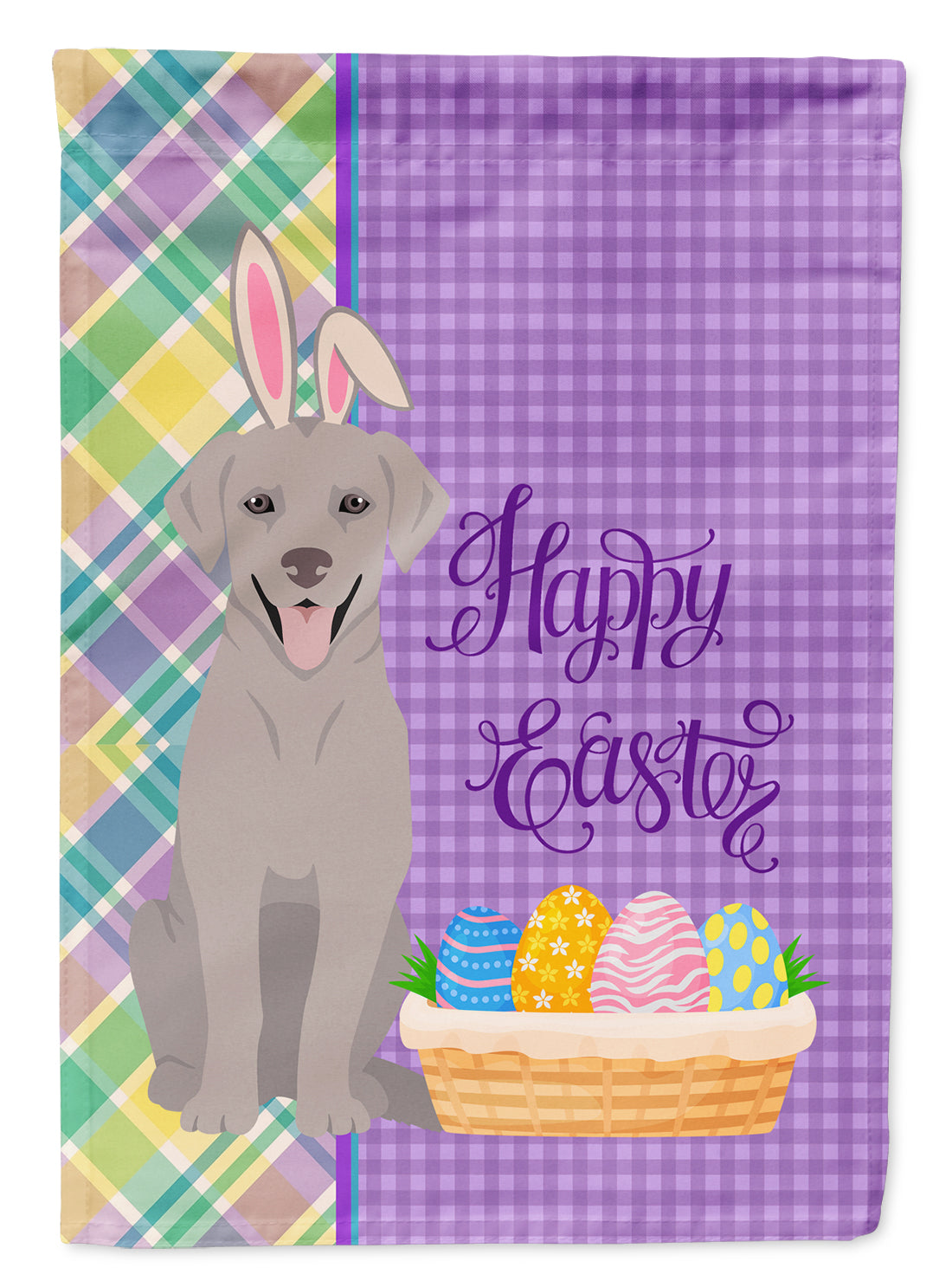 Buy this Gray Labrador Retriever Easter Garden Flag