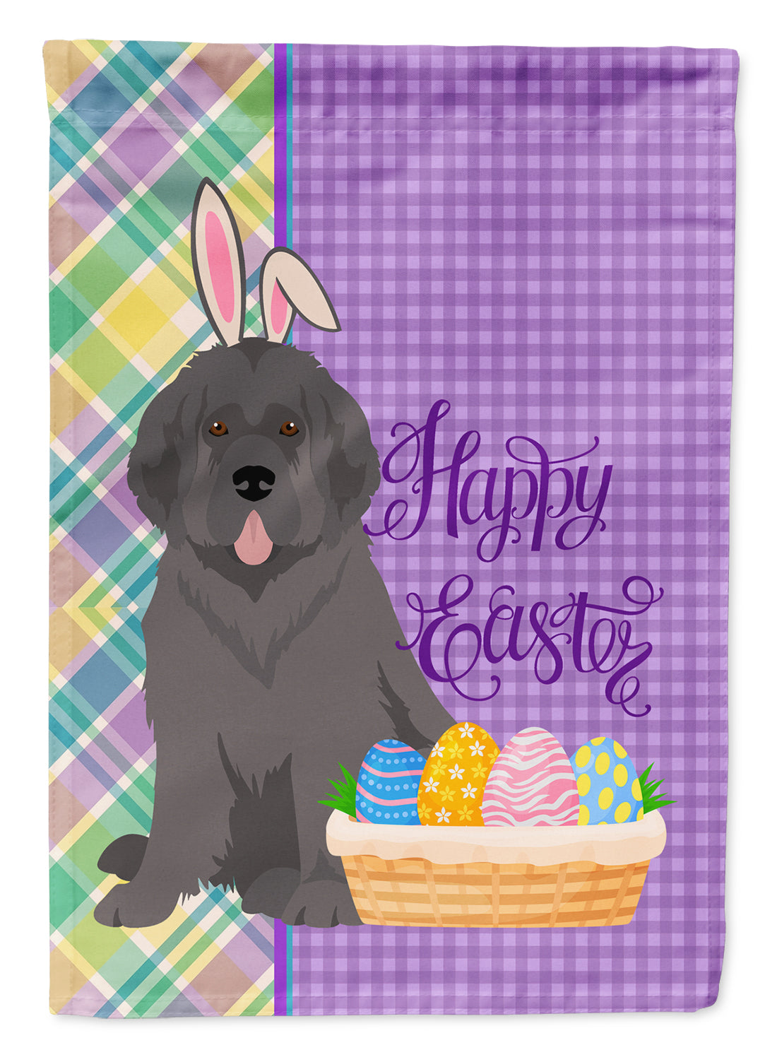 Buy this Grey Newfoundland Easter Garden Flag