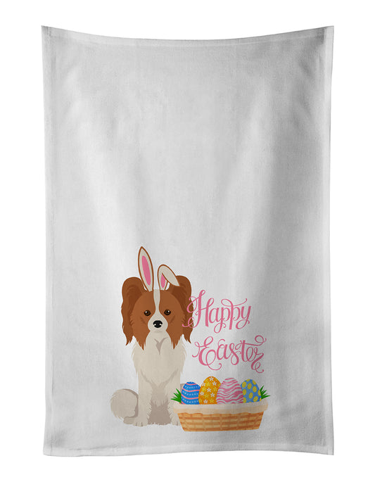 Buy this Red and White Papillon Easter Kitchen Towel Set of 2