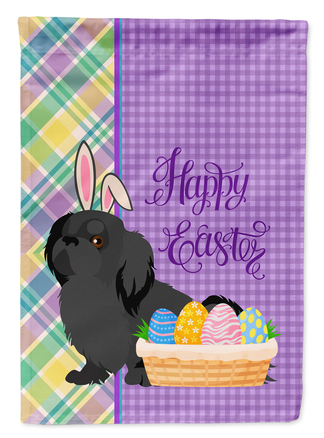 Buy this Black Pekingese Easter Garden Flag