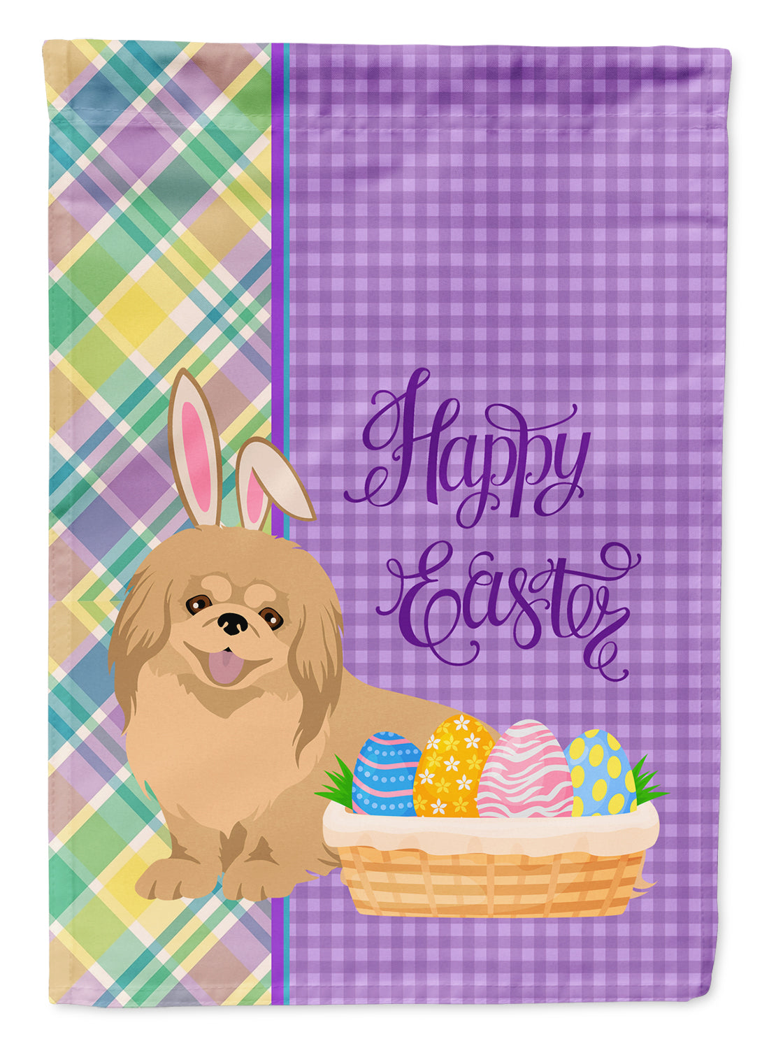 Buy this Gold Pekingese Easter Garden Flag