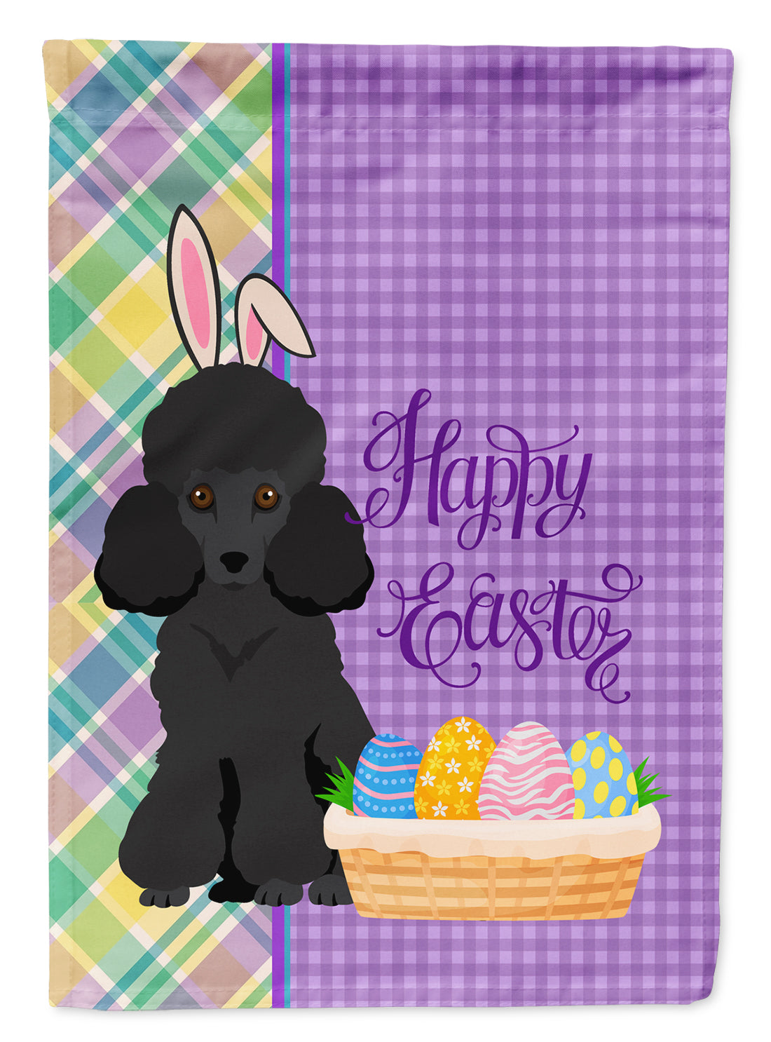 Buy this Toy Black Poodle Easter Garden Flag