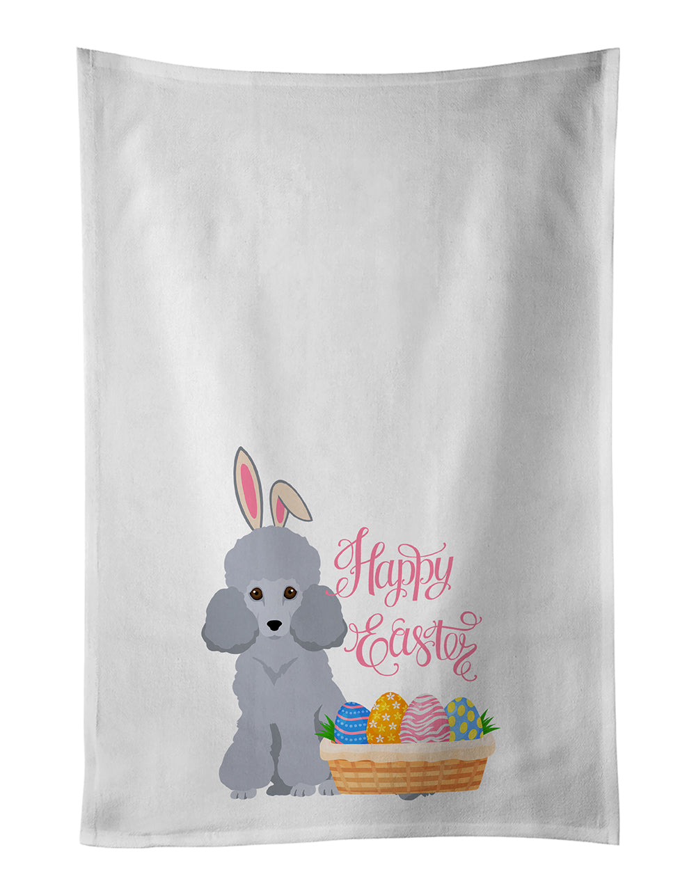 Buy this Toy Silver Poodle Easter Kitchen Towel Set of 2