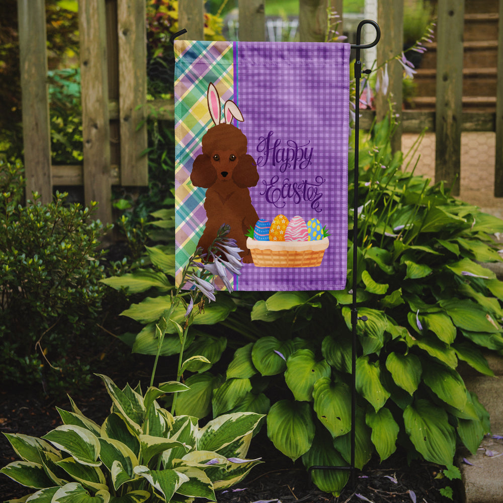 Toy Red Poodle Easter Garden Flag