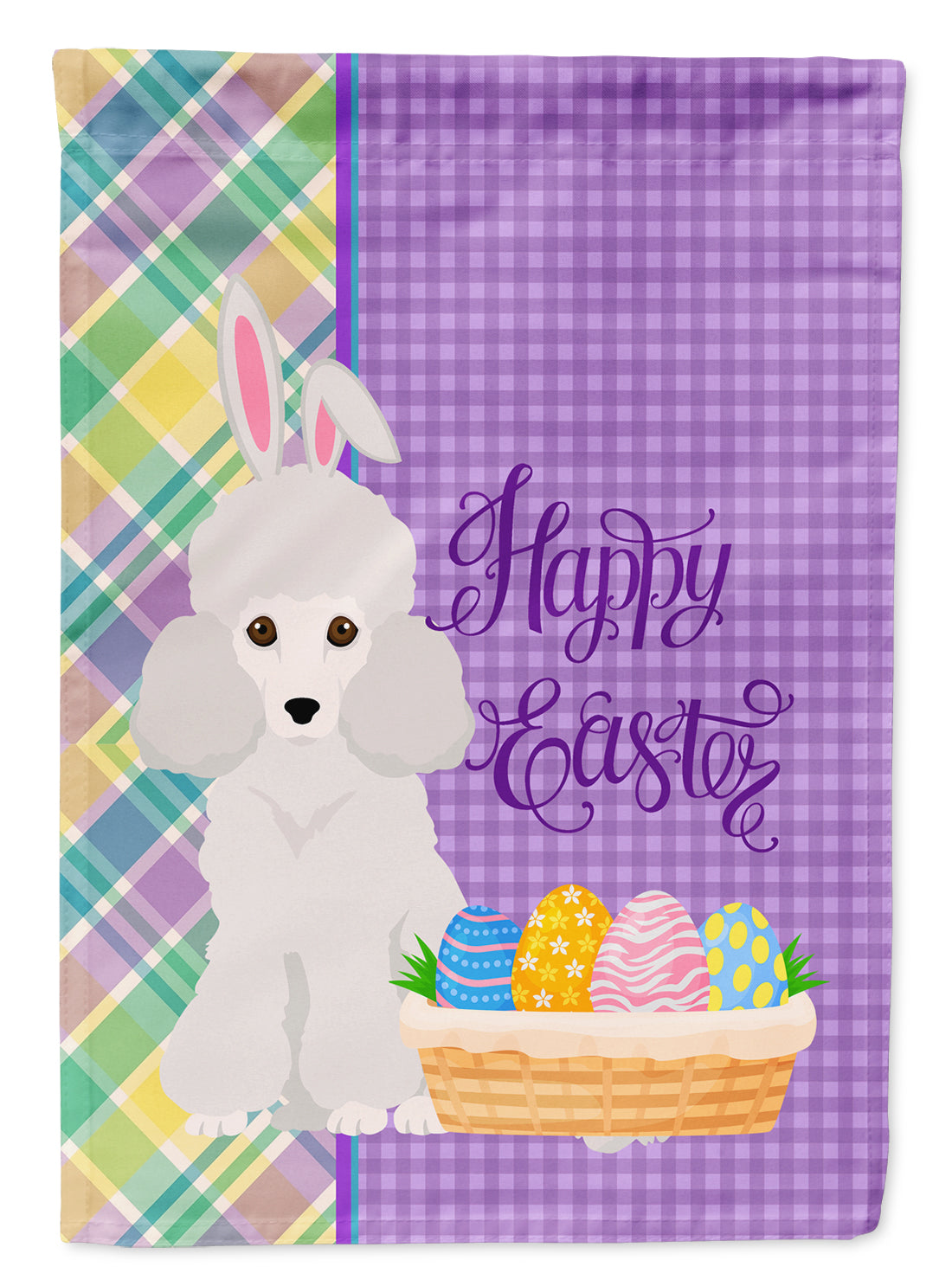 Buy this Toy White Poodle Easter Garden Flag