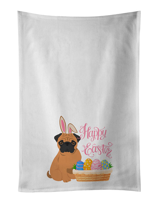 Buy this Apricot Pug Easter Kitchen Towel Set of 2