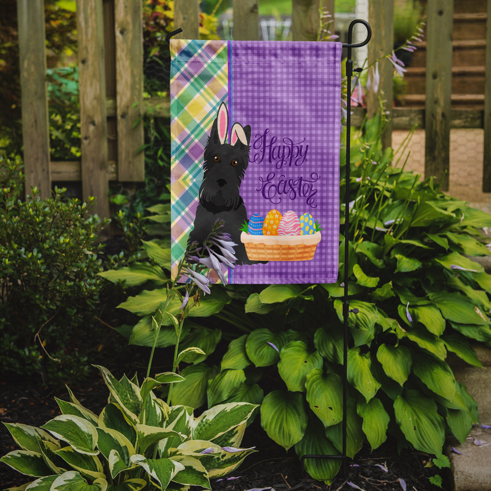 Black Scottish Terrier Easter Garden Flag