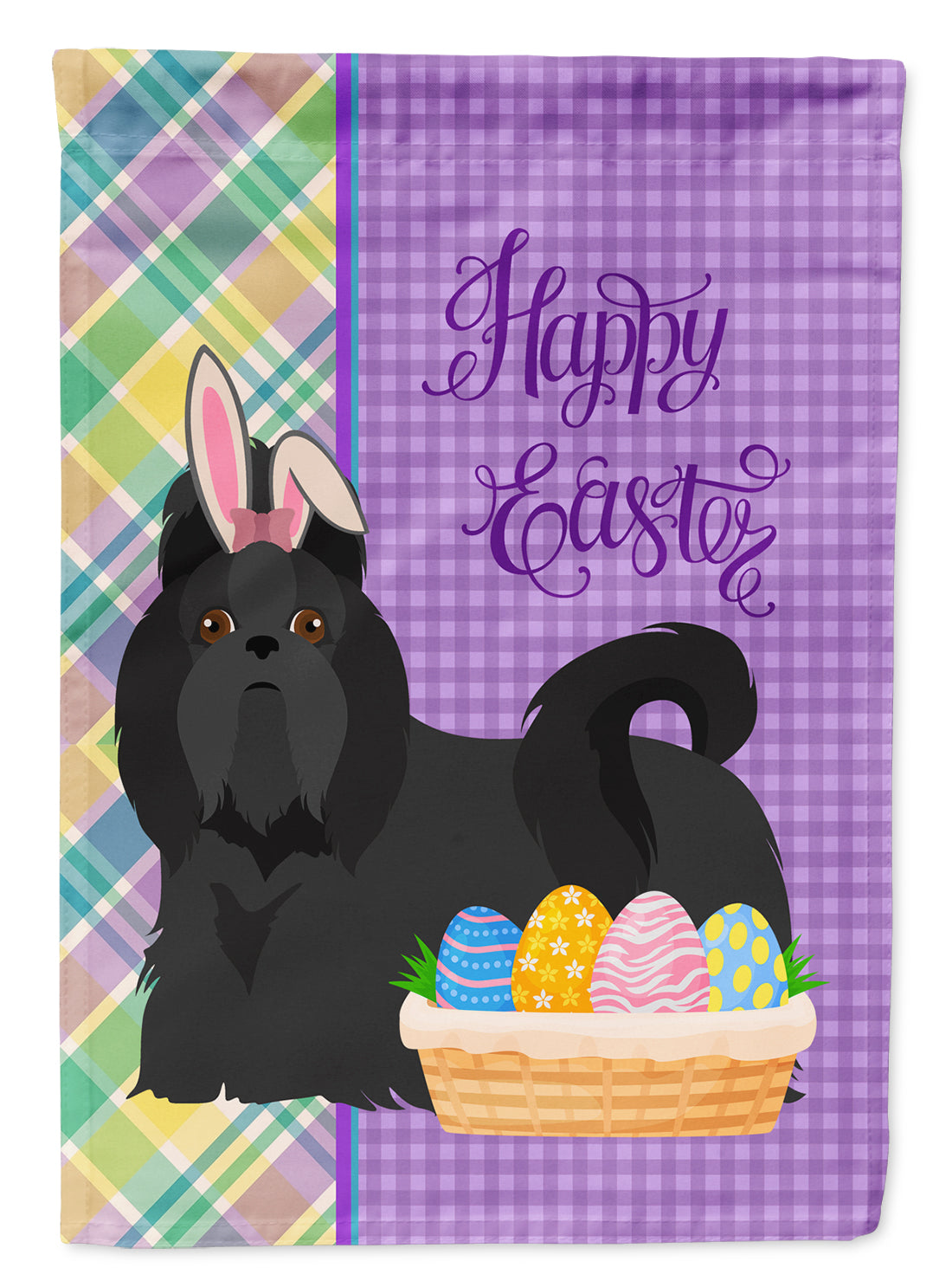 Buy this Black Shih Tzu Easter Garden Flag