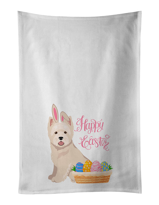 Buy this Westie West Highland White Terrier Easter Kitchen Towel Set of 2