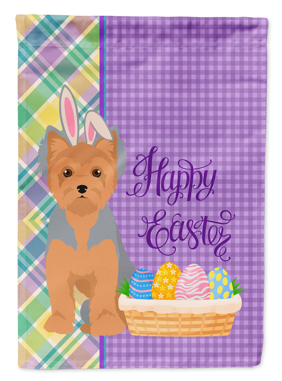 Buy this Blue and Tan Puppy Cut Yorkshire Terrier Easter Garden Flag