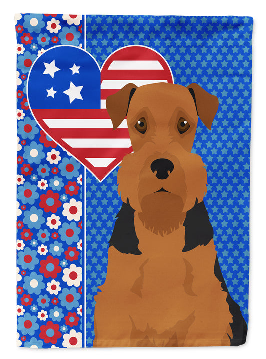 Buy this Black and Tan Airedale Terrier USA American House Flag