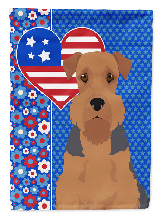 Buy this Grizzle and Tan Airedale Terrier USA American House Flag