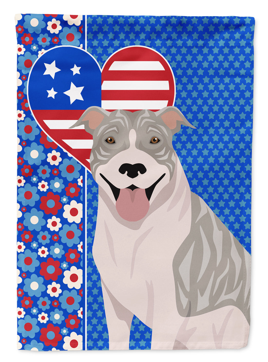 Buy this Blue Brindle Pit Bull Terrier USA American House Flag