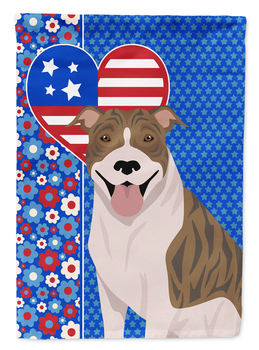 Buy this Fawn Brindle Pit Bull Terrier USA American House Flag