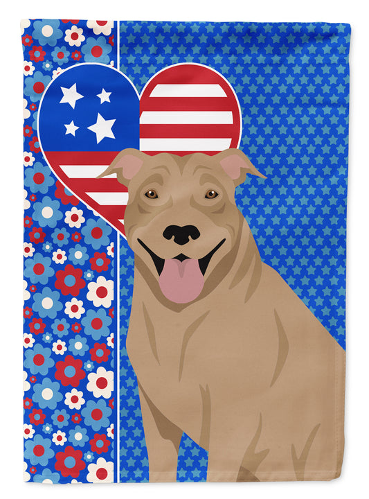 Buy this Fawn Pit Bull Terrier USA American House Flag