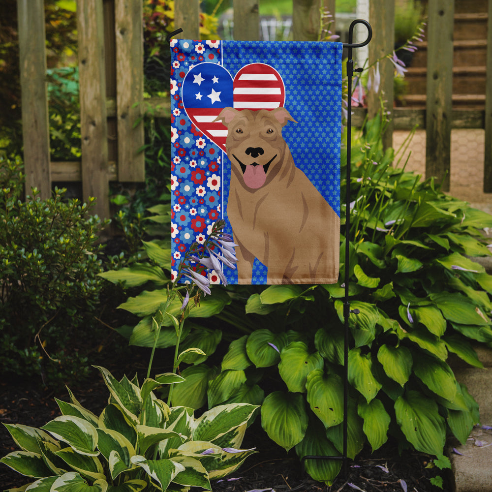 Fawn Pit Bull Terrier USA American Garden Flag