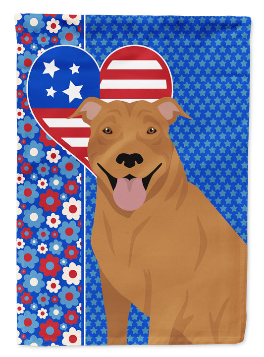 Buy this Red Pit Bull Terrier USA American House Flag