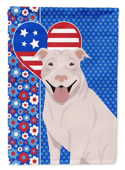 Buy this White Pit Bull Terrier USA American House Flag