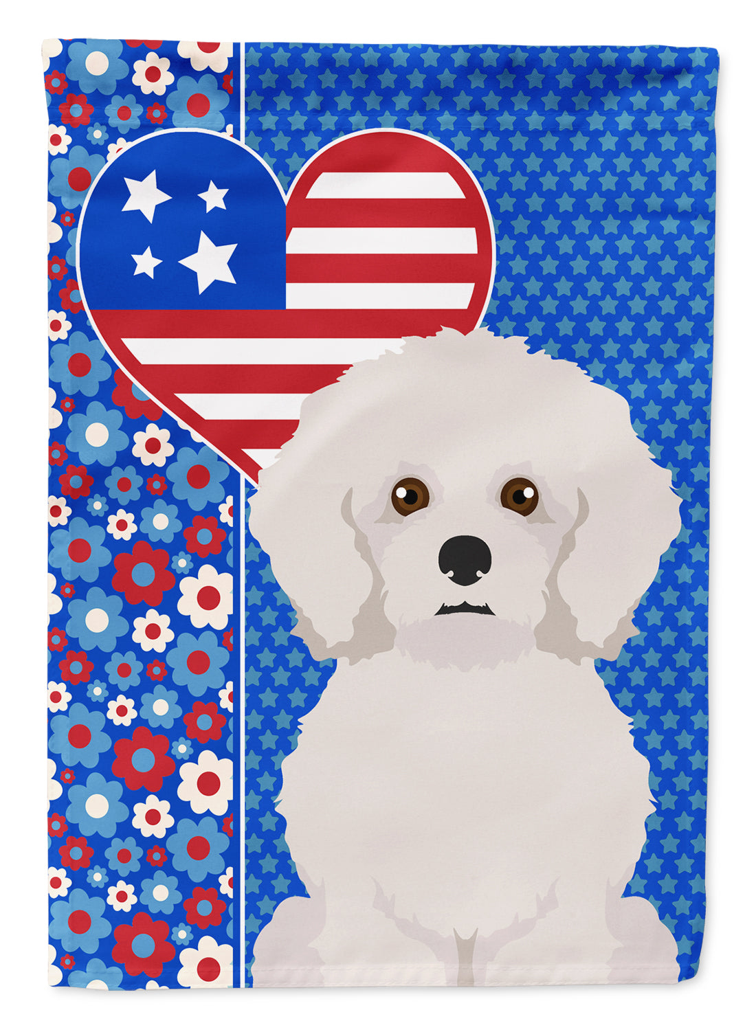 Buy this Bichon Frise USA American House Flag