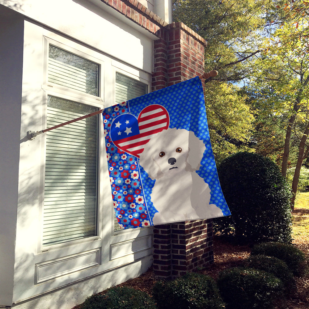 Bichon Frise USA American House Flag