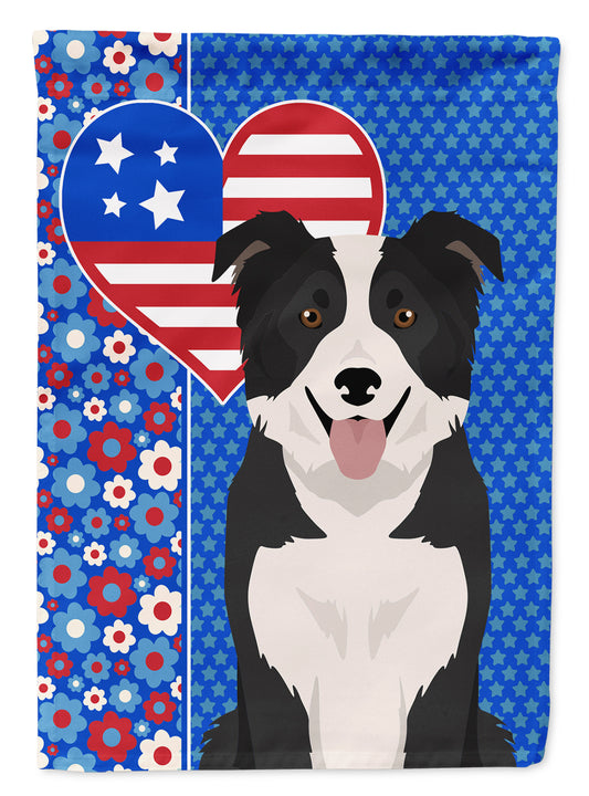 Buy this Black and White Border Collie USA American House Flag