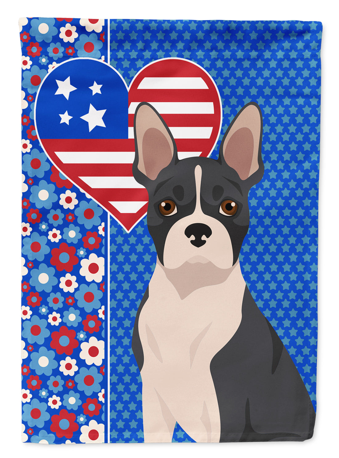 Buy this Black Boston Terrier USA American House Flag