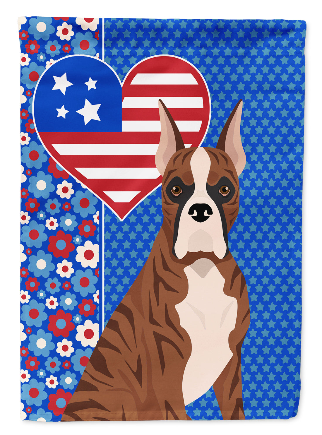 Buy this Red Brindle Boxer USA American House Flag