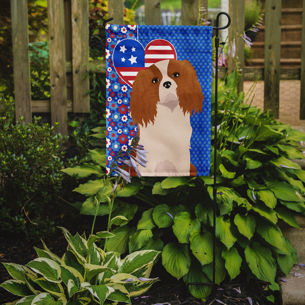 Blenheim Cavalier Spaniel USA American Garden Flag