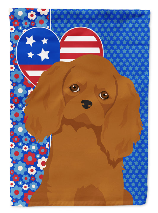 Buy this Ruby Cavalier Spaniel USA American House Flag