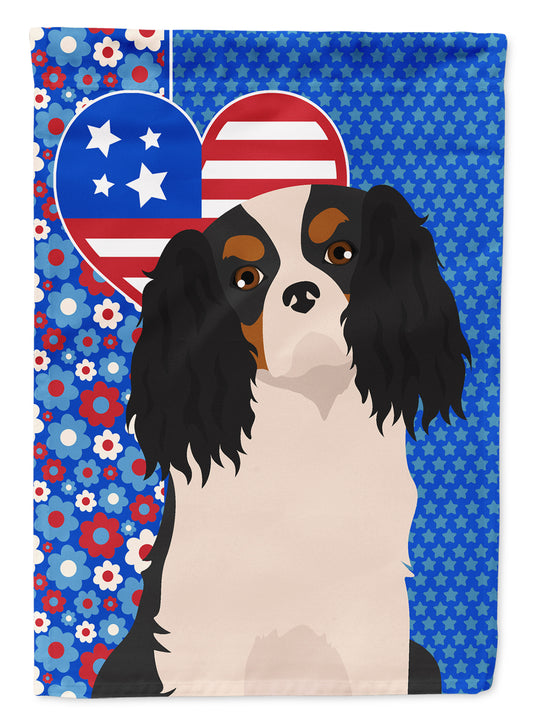 Buy this Tricolor Cavalier Spaniel USA American House Flag