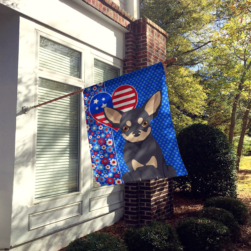 Black and Cream Chihuahua USA American House Flag