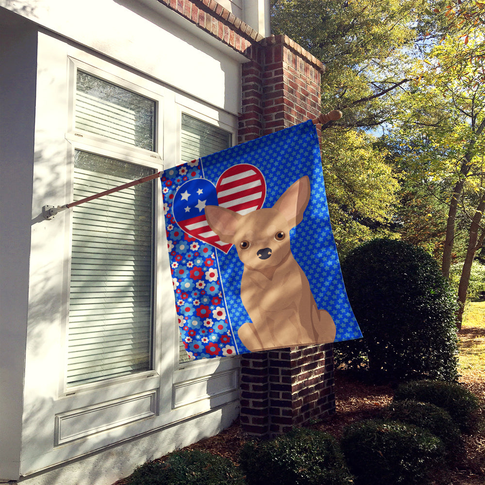 Cream Chihuahua USA American House Flag