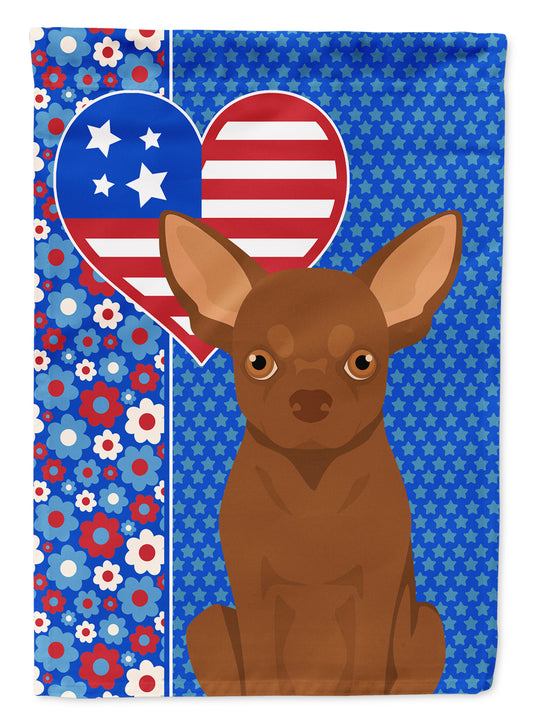 Buy this Chocolate Chihuahua USA American Garden Flag