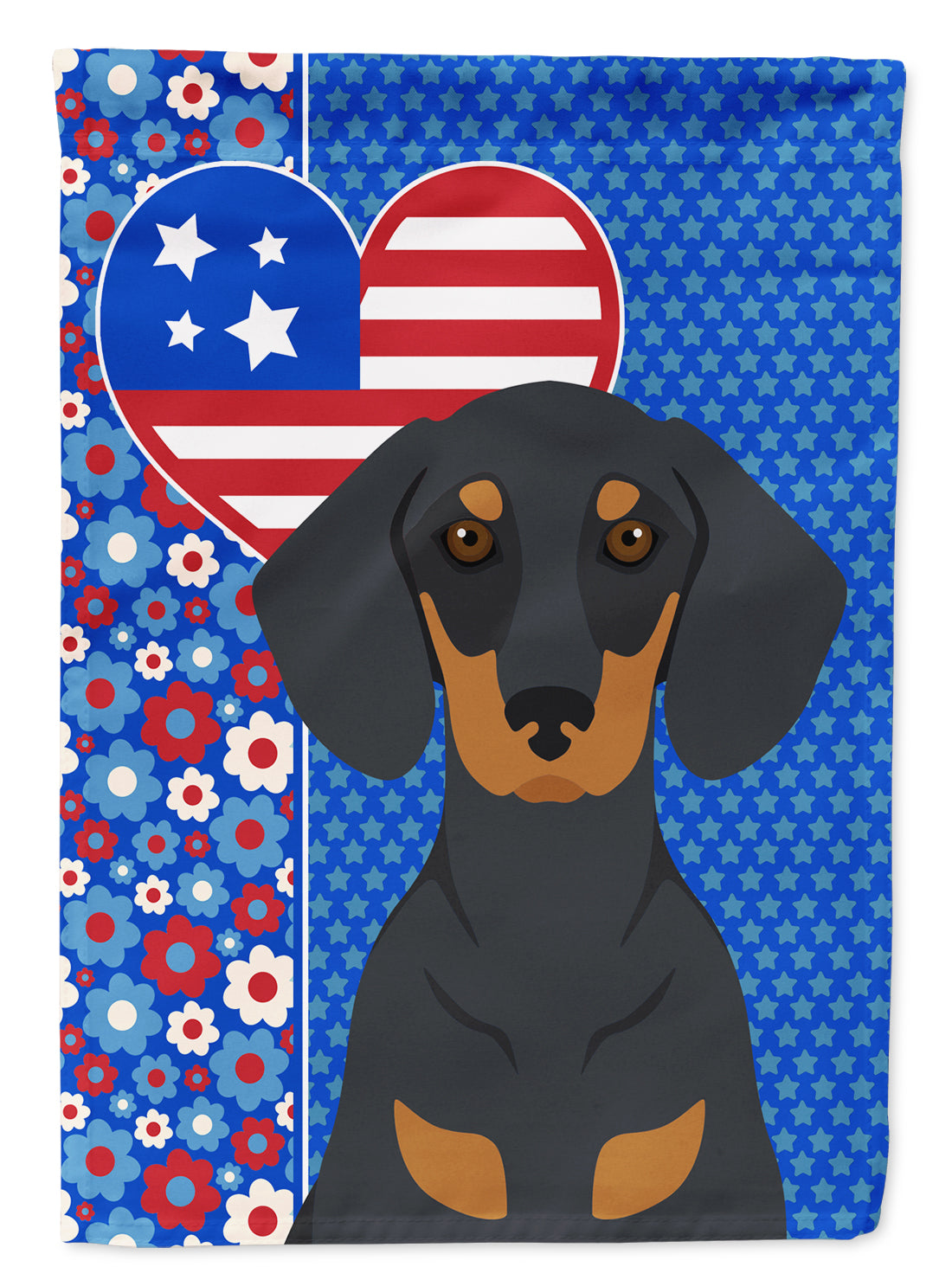 Buy this Black and Tan Dachshund USA American Garden Flag
