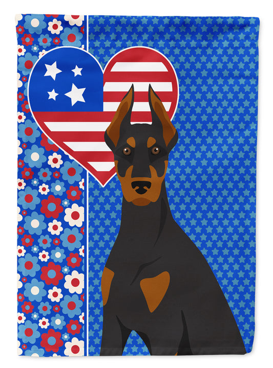 Buy this Black and Tan Doberman Pinscher USA American House Flag